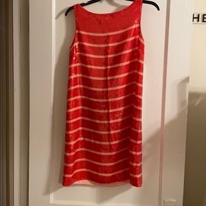 Kate Spade Sleeveless Sequined Stripe Dress